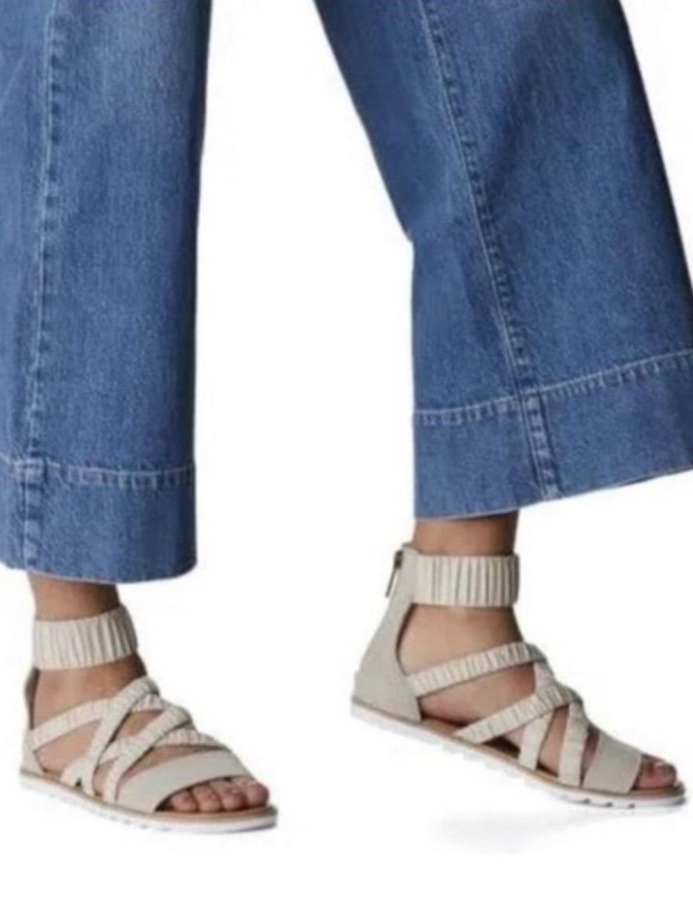 Sorel Beige Ella II Ankle-Strap
Sandals Size 8